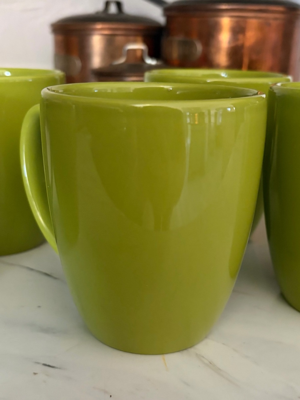 Green Corelle Coffee Mug - Set of 6